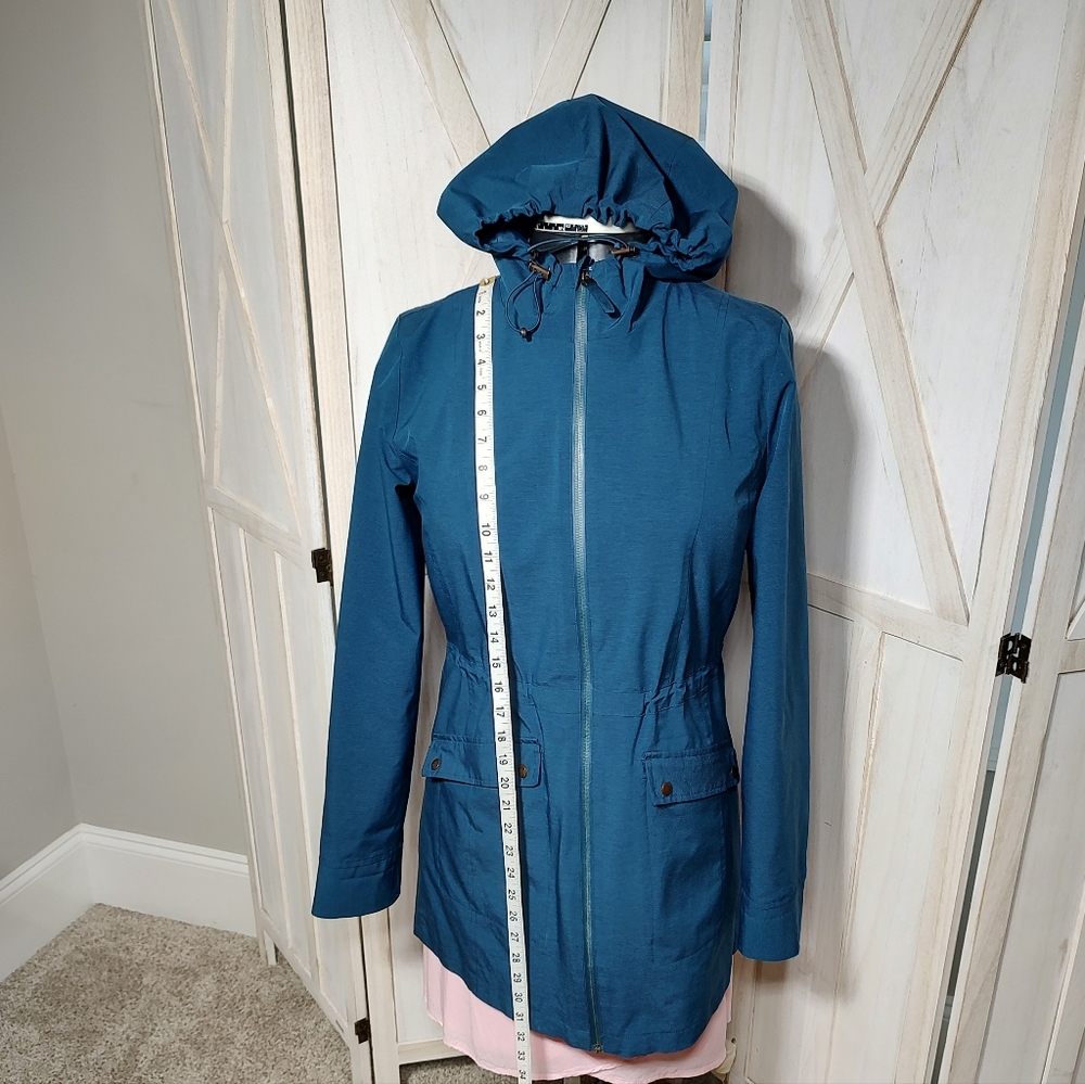Tek Gear Women's Blue Hooded Rain Jacket
